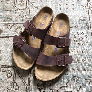 Birkenstock Arizona Oiled Leather Habana Sandals